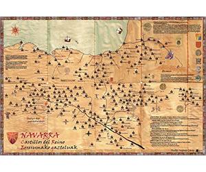 Mapa "Navarra. Castillos del Reino - Erresumako gazteluak" (Ganbara)