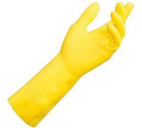 Mapa Par de Guantes Domésticos, Talla 8, Látex, Amarillo, 12.5x32x1 cm, 2 Unidades