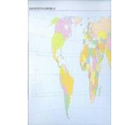 MAPA PLANISFERIO POLITICO MUDO P/50 UNIDADES