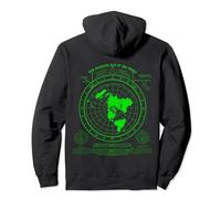 Mapa plano de la tierra, el mundo es plano, tierra plana, mapa de Gleason 1892 Sudadera con Capucha