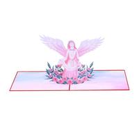 Mapa Pop-up Ángel - Mapa Ángel,Tarjeta De Recuperación | Tarjeta De Navidad Católica Única Con Sobres Para Funeral, Duelo, Memorial, Bautismo