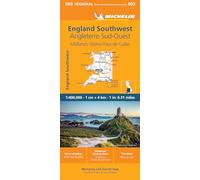 MAPA REGIONAL ENGLAND SOUTHWEST, MIDLANDS, WA 2024: Straßen- und Tourismuskarte 1:400.000: 503
