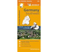 Mapa Regional Germany Southwest: Map (Michelin Regional Maps)
