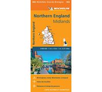 Mapa Regional Gran Bretaña Norte Inglaterra: Wegenkaart Schaal 1 : 400.000: 502