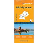 Mapa Regional Midi-pyrenees (10525): Straßen- und Tourismuskarte 1:200.000: 525