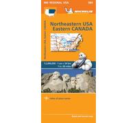 Mapa Regional Northeastern USA, Eastern Canada (Mapas Regional)