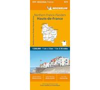 Mapa Regional Northern France-flanders/hauts-de-france (10511): Straßen- und Tourismuskarte 1:200.000: 511