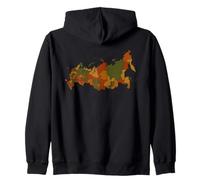 Mapa Regional Ruso Mapa De Rusia Sudadera con Capucha