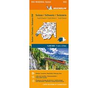 Mapa Regional Suisse / Schweiz / Svizzera Sud-ouest / Sud-west / Sud-ovest (11552): Straßen- und Tourismuskarte 1:200.000 (Mapas Regional)