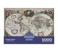 Mapa Rompecabezas Imposible,desafío para Adultos Atlas Juego Educativo 1000 Piezas Obra De Arte De Juego De para Adultos Y Niños 70x50cm/1000pcs
