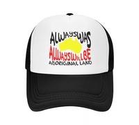 Mapa Siempre Fue Siempre Será AbOriginas Land Printing Mesh Baseball Cap para Hombres Gorras de Pico Nueva Tendencia Sun Hatcotton, para Todas Las Estaciones