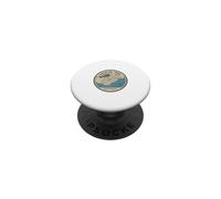 Mapa topográfico de Kalalau-Trail-Kauai Hawái PopSockets PopGrip Adhesivo