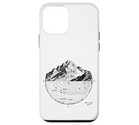 Mapa Topográfico de Montaña Contorno Línea Geología S Carcasa para iPhone 12 Mini