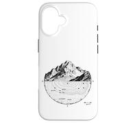 Mapa Topográfico de Montaña Contorno Línea Geología S Carcasa para iPhone 16