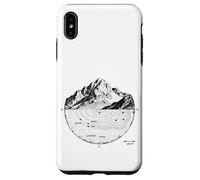 Mapa Topográfico de Montaña Contorno Línea Geología S Carcasa para iPhone XS MAX