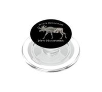 Mapa Topográfico Vintage White Mountains New Hampshire Moose PopSockets PopGrip para MagSafe