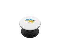Mapa Ucrania Desde Flores - Emblema Nacional Ucrania Ucrania PopSockets PopGrip Adhesivo