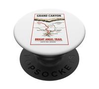 Mapa Vintage de Bright Angel Trail, Gran Cañón, Borde Sur de Arizona PopSockets PopGrip Adhesivo