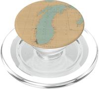 Mapa Vintage Lake Michigan (1915) PopSockets PopGrip para MagSafe