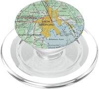 Mapa Vintage New Bedford MA (1969) PopSockets PopGrip para MagSafe