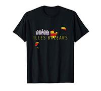 Mapa y bandera de Baleares - Illes Balears España Camiseta