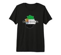 Mapa y Bandera de Extremadura - Extremadura España Camiseta Premium