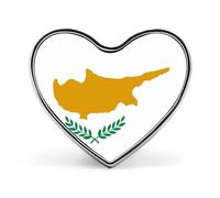 Mapa Y Bandera De La República De Chipre Broches Y Pines Botones Étnicos Vintage Pines Joyería Patriótica Creativa Novedosa Insignias Regalos Para El Día Del Padre Negocios Bodas Y Aniversarios