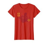 Mapa y Bandera de Murcia - Recuerdo de España de Murcia Camiseta, Mujer, Rojo, M