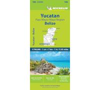 Mapa Zoom Yucatan Et Pays Maya - Yucatan & The Mayan Region (11185): Belize: 142