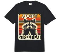 Mapache | Adopta un Gato Callejero | Hombre y Mujer, Mapache Divertido Comfort Colors Adult Heavyweight T-Shirt