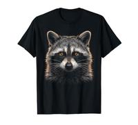 Mapache Cara Bosque Vida Silvestre Naturaleza Mapache Camiseta gráfica económica