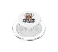 Mapache Cerebro Boca Velocidad Bump Dicho Divertido PopSockets PopGrip para MagSafe
