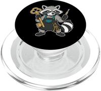 Mapache Cerrajero Llave Animal Mascota PopSockets PopGrip para MagSafe