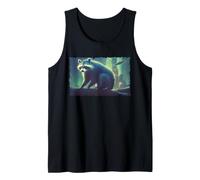 Mapache Ciencia Ficción Vida Silvestre Ciudad Animal Amante Arte Noc Camiseta sin Mangas