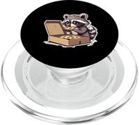 Mapache Come Pizza, diseño de Animales PopSockets PopGrip para MagSafe