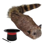 Mapache de primavera: accesorios mágicos de mapache de primavera, juguete mágico de mapache de simulación creativa nuevo y único, truco de magia de mapache en movimiento, escenario, ilusión callejera,