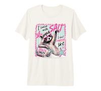 Mapache Extra Salado Divertido Actitud Playa Verano Humor Arte Camiseta Premium