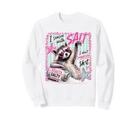 Mapache Extra Salado Divertido Actitud Playa Verano Humor Arte Sudadera