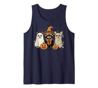 Mapache Fantasma Bruja Momia Lindo Espeluznante Halloween Camiseta sin Mangas