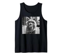 Mapache Gangster con Té de Burbujas, Mapache Camiseta sin Mangas