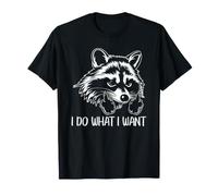 Mapache I Do What I Want Sassy Animal Actitud Humor Cita Camiseta