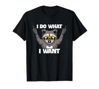 Mapache I Do What I Want Sassy Animal Actitud Humor Cita Camiseta