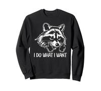 Mapache I Do What I Want Sassy Animal Actitud Humor Cita Sudadera