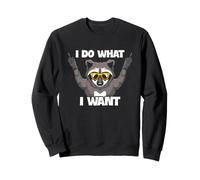 Mapache I Do What I Want Sassy Animal Actitud Humor Cita Sudadera
