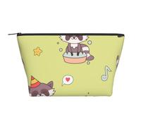 Mapache Kawaii Lindo, Bolsa de artículos de tocador Bolsa de Maquillaje Bolsa de cosméticos Bolsa de artículos de tocador de Viaje portátil