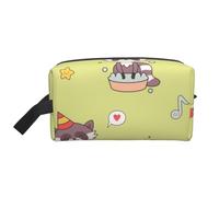 Mapache Kawaii Lindo, Bolsa de Maquillaje Bolsa de cosméticos Bolsa de artículos de tocador de Viaje portátil Organizador de Bolsa de Maquillaje