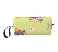 Mapache Kawaii Lindo, Bolsa de Maquillaje Bolsa de cosméticos Bolsa de artículos de tocador de Viaje portátil Bolsa de Maquillaje