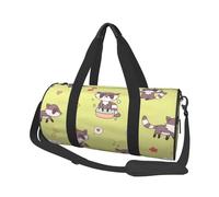 Mapache Kawaii Lindo, Bolsa de Viaje de Gran Capacidad, Bolso Redondo, Bolsa de Viaje Deportiva, Bolsa de Mano, Bolsa de Fitness