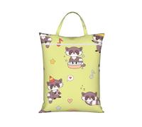 Mapache kawaii lindo,Bolsa de viaje para ropa sucia, bolsa plegable para ropa sucia
