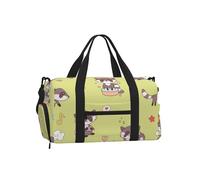 Mapache Kawaii Lindo,Bolso Deportivo Bandolera de Mano, Bolsa de Deporte, Bolsa de Viaje de Gran Capacidad para Mujeres y Hombres.